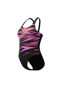 Strój pływacki jednoczęściowy damski Speedo HyperBoom Placement Muscleback. Kolor: wielokolorowy, pomarańczowy, czarny