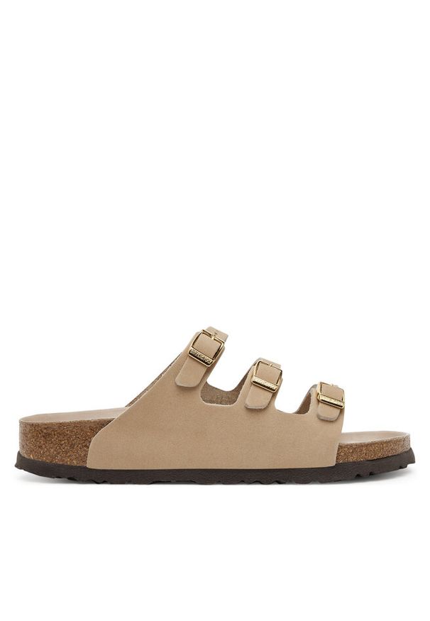 Klapki Birkenstock. Kolor: beżowy