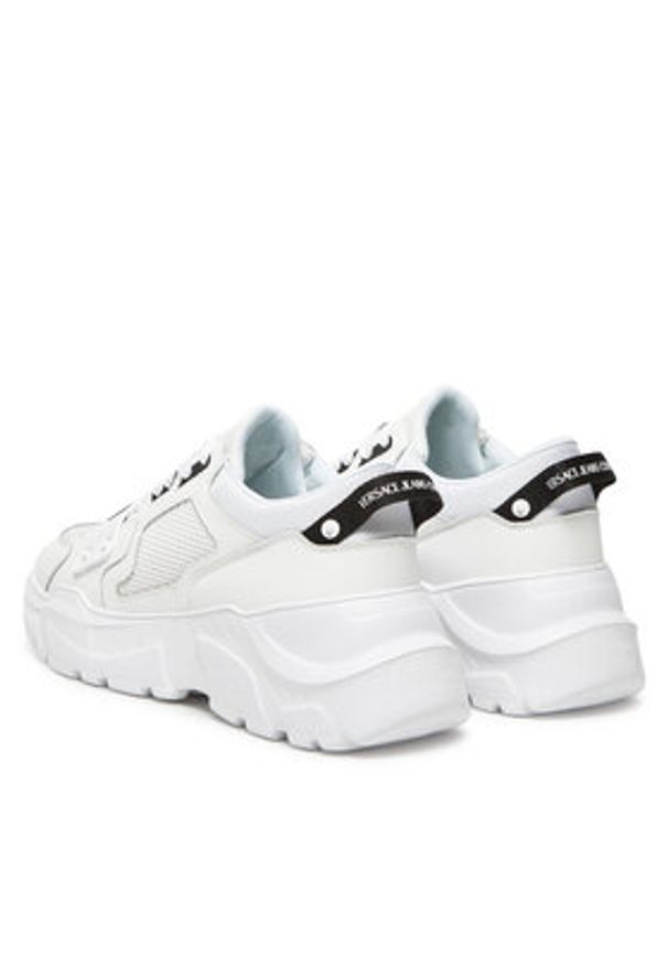 Versace Jeans Couture Sneakersy 78YA3SC4 Biały. Kolor: biały. Materiał: skóra