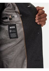 BOSS Płaszcz wełniany H-Hyde 50551078 Szary Slim Fit. Kolor: szary. Materiał: wełna #3