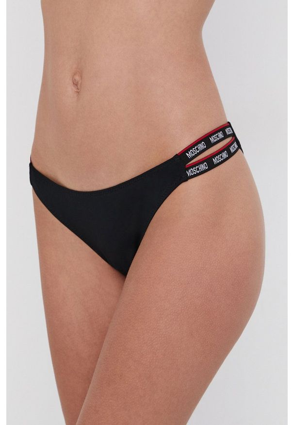 Moschino Underwear Figi kolor czarny. Kolor: czarny