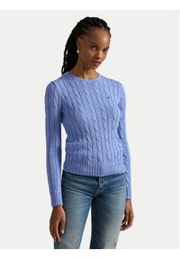 Polo Ralph Lauren Sweter 211891640003 Niebieski Regular Fit. Typ kołnierza: polo. Kolor: niebieski. Materiał: bawełna