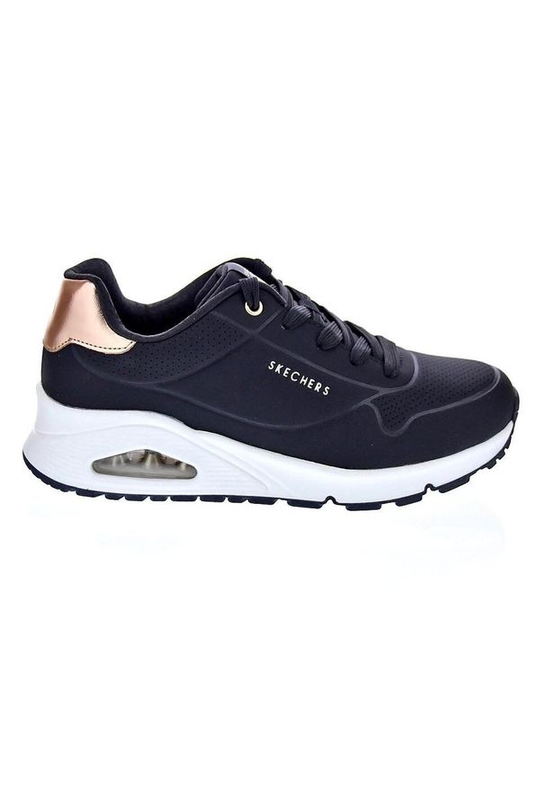skechers - Buty na co dzień unisex SKECHERS UNO GEN 1 SHIMMER eko skóra. Okazja: na co dzień. Kolor: czarny. Materiał: skóra. Model: Skechers Sport. Sport: turystyka piesza