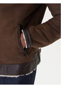 Aeronautica Militare Kurtka skórzana 252PN0164U100893 Brązowy Regular Fit. Kolor: brązowy. Materiał: skóra #3