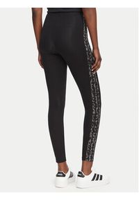 Adidas - adidas Legginsy Seasonal Essentials Print 3-Stripes KS7984 Czarny Slim Fit. Kolor: czarny. Materiał: bawełna. Wzór: nadruk #4