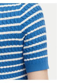 TOMMY HILFIGER - Tommy Hilfiger Sweter WW0WW49613 Niebieski Slim Fit. Kolor: niebieski. Materiał: bawełna #3