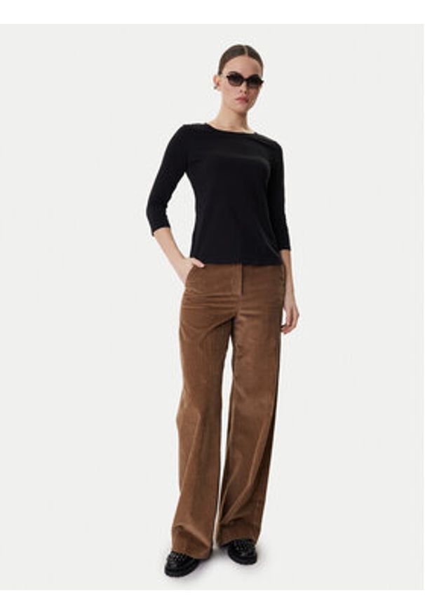 Weekend Max Mara Bluzka Multia 2615971011 Czarny Regular Fit. Kolor: czarny. Materiał: bawełna