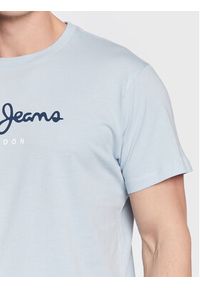 Pepe Jeans T-Shirt Eggo PM508208 Niebieski Regular Fit. Kolor: niebieski. Materiał: bawełna #5