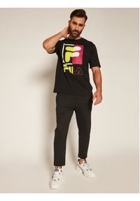 Fila T-Shirt Saku 687475 Czarny Regular Fit. Kolor: czarny. Materiał: bawełna #3