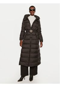 TwinSet - TWINSET Płaszcz zimowy 242TP2183 Czarny Regular Fit. Kolor: czarny. Materiał: syntetyk. Sezon: zima