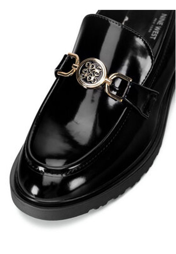 Nine West Mokasyny WFA3043-1A Czarny. Kolor: czarny. Materiał: skóra