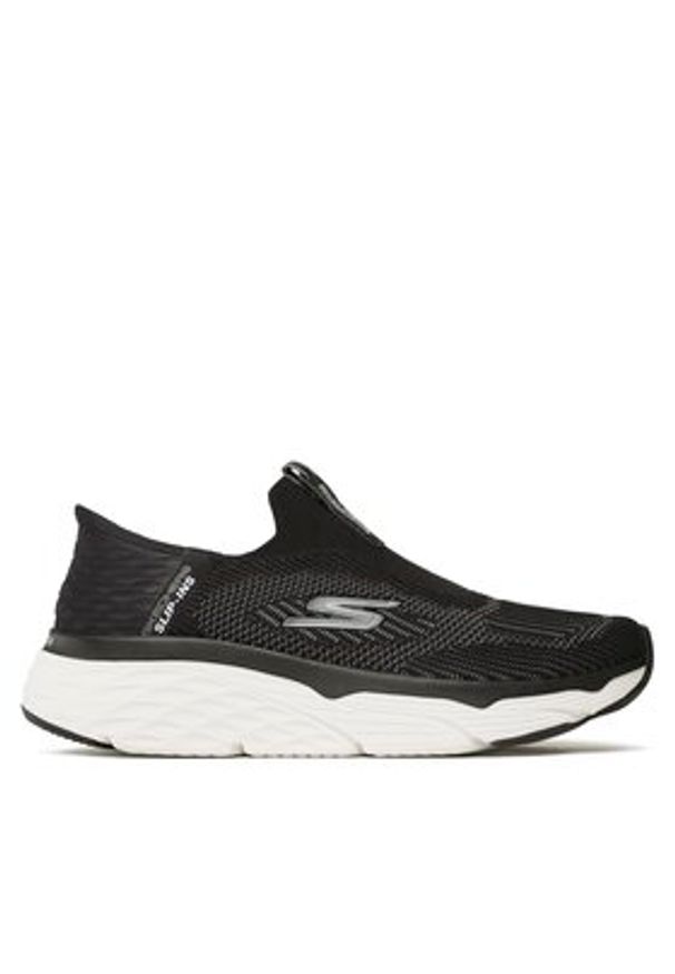 skechers - Skechers Buty do biegania Max Cushioning Elite 220389/BKW Czarny. Kolor: czarny. Materiał: materiał