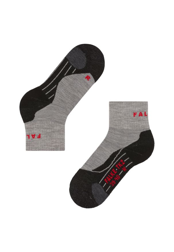 Krótkie skarpety damskie Falke TK2 Explore. Kolor: szary. Sport: turystyka piesza