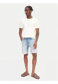 Jack & Jones - Jack&Jones Szorty jeansowe Rick 12269607 Niebieski Regular Fit. Kolor: niebieski. Materiał: bawełna
