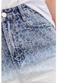 Miss Sixty szorty jeansowe damskie wzorzyste high waist. Stan: podwyższony. Kolor: niebieski. Materiał: jeans