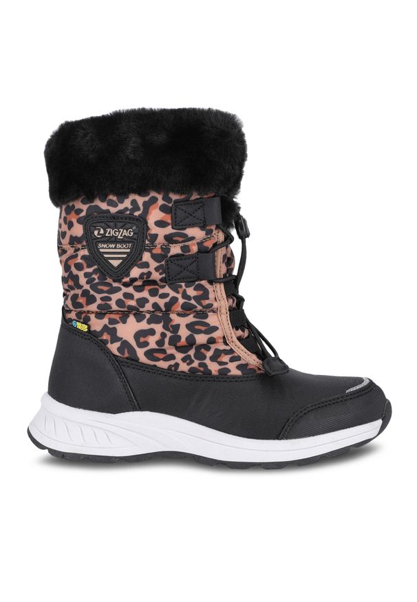 Śniegowce ZigZag Wesend Kids Winterboot WP Z214263 8002 Leopard. Kolor: beżowy