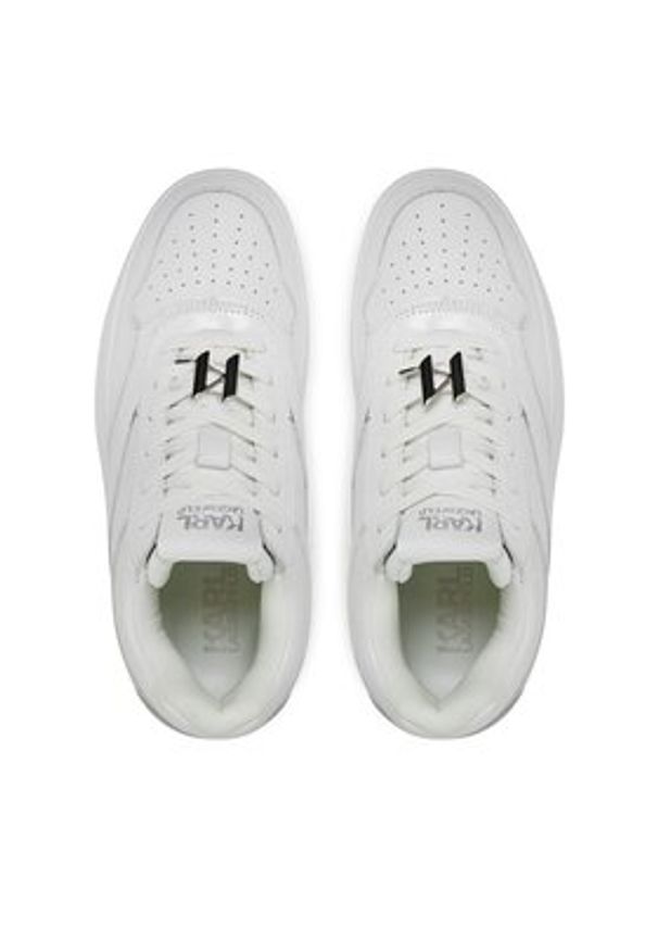 Karl Lagerfeld - KARL LAGERFELD Sneakersy KL65020 Biały. Kolor: biały. Materiał: skóra