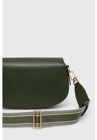 MICHAEL Michael Kors torebka skórzana kolor zielony. Kolor: zielony. Materiał: skórzane. Rodzaj torebki: na ramię #3