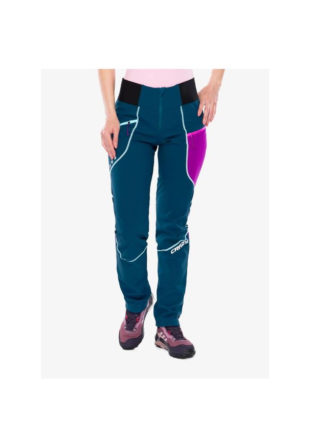 CRAZY - Spodnie softshell damskie Crazy Pant Ionic. Kolor: zielony. Materiał: softshell. Sezon: zima. Sport: narciarstwo