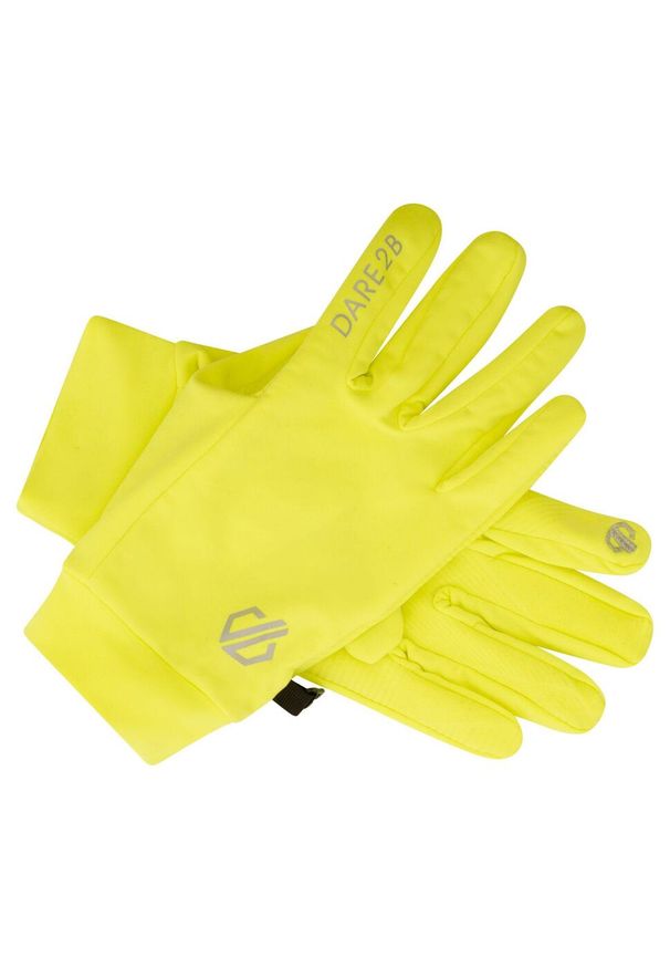 DARE 2B - Unisex rękawiczki rowerowe Cognet. Kolor: żółty. Materiał: poliester, elastan