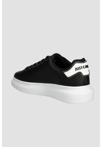 Just Cavalli - JUST CAVALLI Czarne sneakersy FONDO URSA DIS. 2, Rozmiar 42. Kolor: czarny