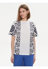 Weekend Max Mara T-Shirt Viterbo 2415971032 Biały Loose Fit. Kolor: biały. Materiał: bawełna