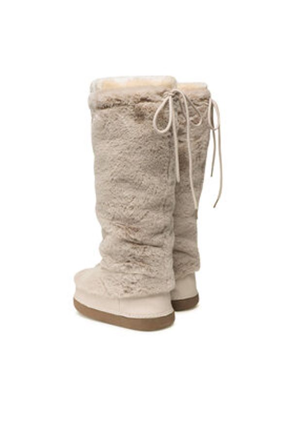 Jenny Fairy Kozaki WS19002-04A Beżowy. Kolor: beżowy. Materiał: materiał