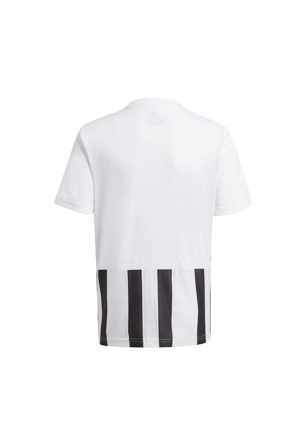 Adidas - Koszulka dziecięca adidas Striped 21. Kolor: czarny, biały, wielokolorowy. Sport: piłka nożna