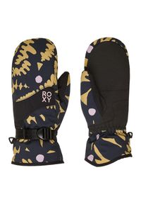 Roxy - Techniczne rękawice śnieżne damskie ROXY JETTY. Kolor: beżowy. Materiał: poliester, materiał. Sezon: zima. Sport: narciarstwo #2