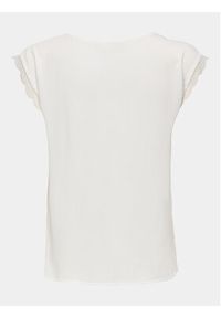 only - ONLY Bluzka Jasmina 15252241 Biały Regular Fit. Kolor: biały. Materiał: wiskoza