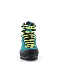 Buty trekkingowe damskie Salewa WS Rapace Gtx. Wysokość cholewki: za kostkę. Zapięcie: sznurówki. Kolor: wielokolorowy, niebieski, zielony. Materiał: materiał, syntetyk. Szerokość cholewki: normalna
