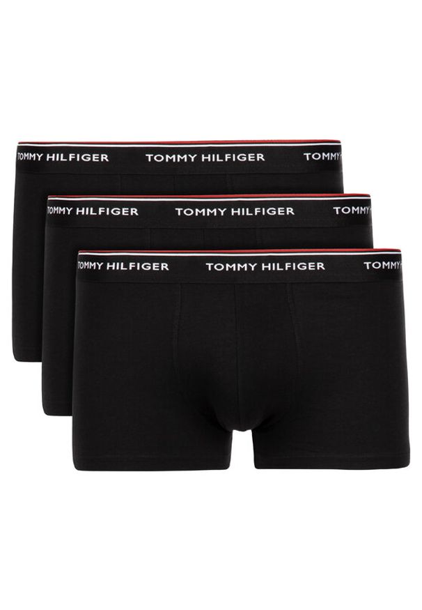 TOMMY HILFIGER - Tommy Hilfiger Komplet 3 par bokserek 3P Lr Trunk 1U87903841 Czarny. Kolor: czarny. Materiał: bawełna