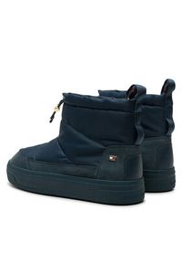 TOMMY HILFIGER - Tommy Hilfiger Śniegowce Flag Nylon Mini Snowboot FW0FW08334 Granatowy. Kolor: niebieski. Materiał: materiał #5