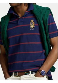 Polo Ralph Lauren Polo 710971839001 Granatowy Custom Slim Fit. Typ kołnierza: polo. Kolor: niebieski. Materiał: bawełna #4