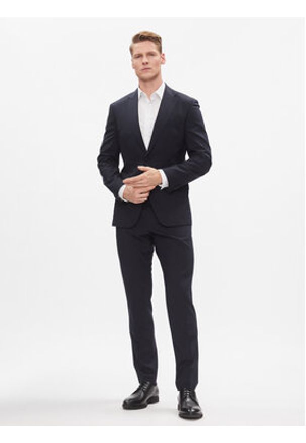 Calvin Klein Koszula K10K112298 Biały Slim Fit. Kolor: biały. Materiał: bawełna