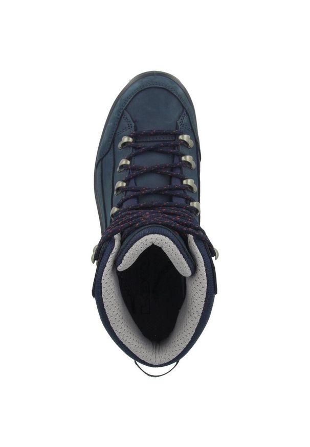 Buty trekkingowe damskie Lowa Renegade Gtx Mid S. Wysokość cholewki: za kostkę. Zapięcie: sznurówki. Kolor: niebieski. Materiał: syntetyk, materiał. Szerokość cholewki: normalna. Styl: sportowy