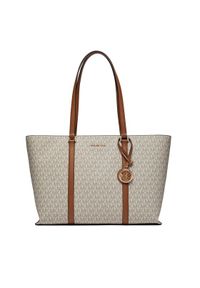 MICHAEL Michael Kors Torebka Temple Tote 30R4G1LT3B Beżowy. Kolor: beżowy. Materiał: skórzane