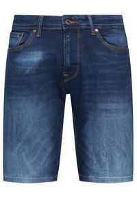 Pepe Jeans Szorty jeansowe Stanley PM800854 Granatowy Taper Fit. Kolor: niebieski. Materiał: bawełna, jeans #3