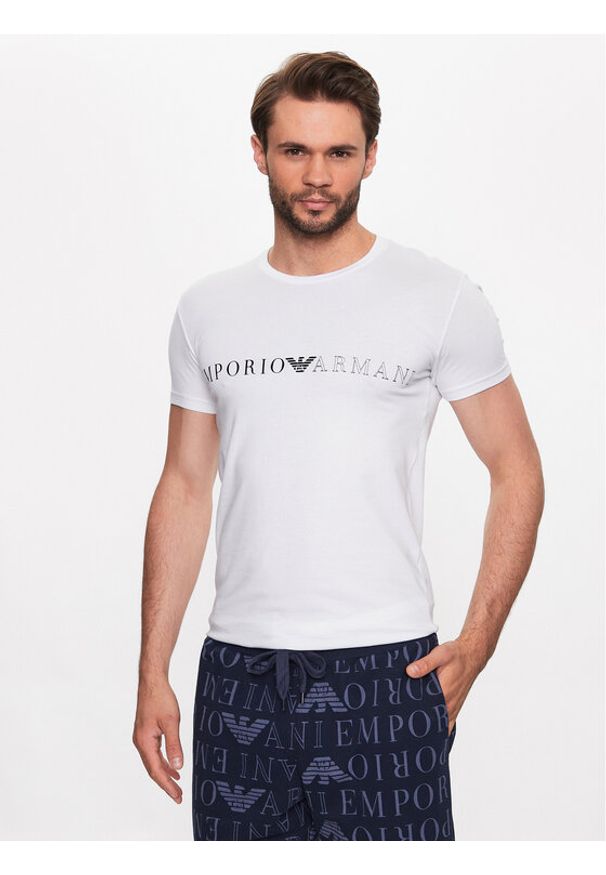 Emporio Armani Underwear T-Shirt 111035 3R729 00010 Biały Regular Fit. Kolor: biały. Materiał: bawełna