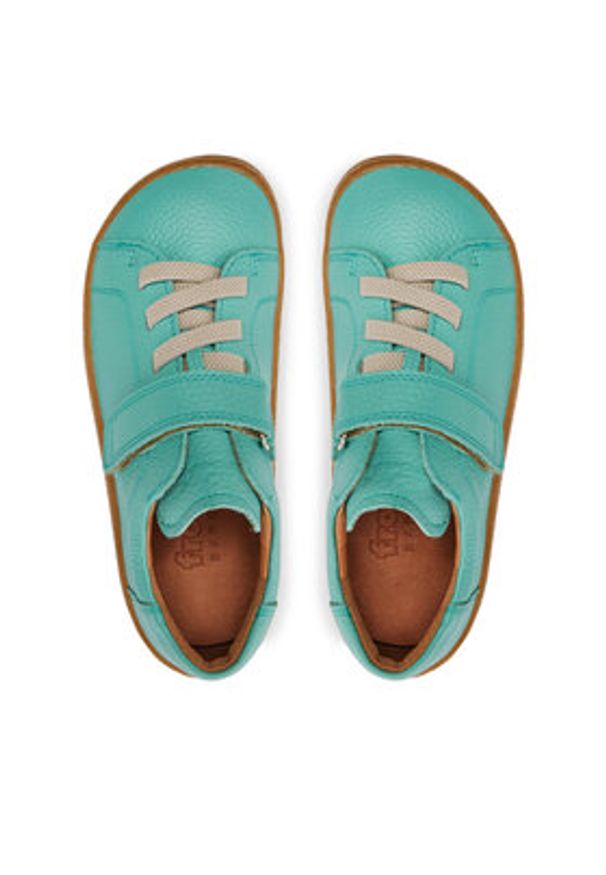 Froddo Sneakersy Barefoot Elastic G3130241-9 D Turkusowy. Kolor: turkusowy. Materiał: skóra