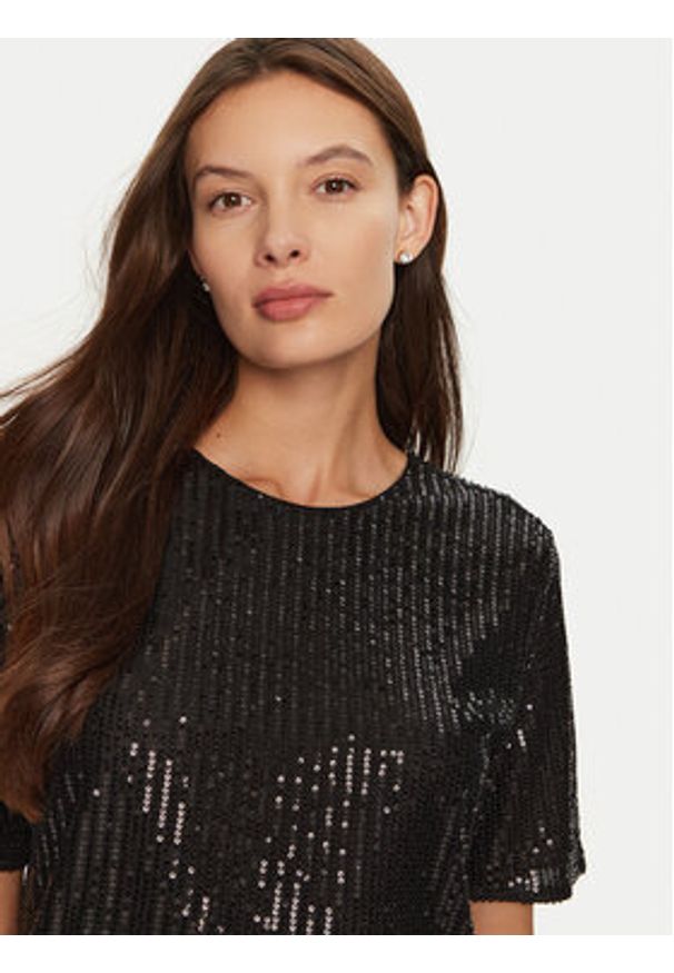 only - ONLY Bluzka New Goldie 15336591 Czarny Regular Fit. Kolor: czarny. Materiał: syntetyk