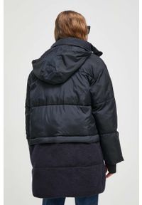 Ugg - UGG kurtka damska kolor granatowy zimowa. Typ kołnierza: kaptur. Kolor: niebieski. Materiał: poliester. Sezon: zima #6