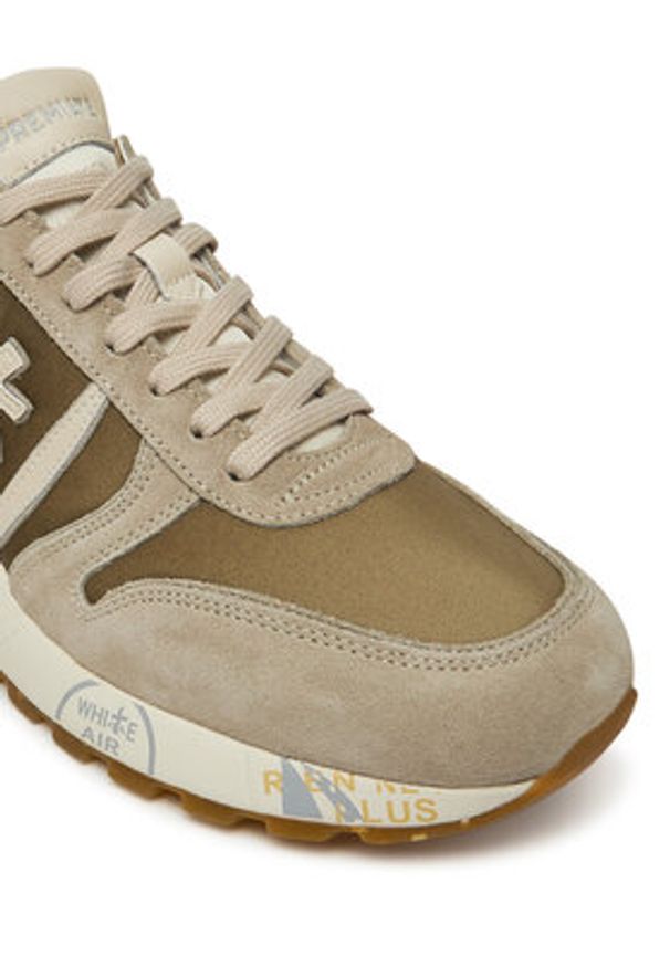 Premiata Sneakersy LANDER VAR 7206 Brązowy. Kolor: brązowy. Materiał: zamsz, skóra