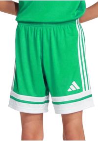 Adidas - Spodenki dla dzieci adidas Squadra 25. Kolor: zielony, biały, wielokolorowy. Styl: młodzieżowy