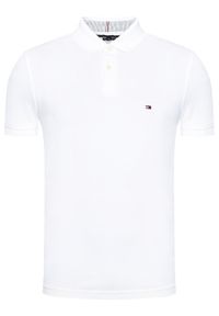 TOMMY HILFIGER - Tommy Hilfiger Polo 1985 MW0MW17770 Biały Regular Fit. Typ kołnierza: polo. Kolor: biały. Materiał: bawełna #1