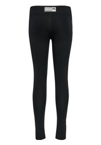 Dziecięce legginsy bawełniane Hummel Move Grid. Kolor: czarny. Materiał: bawełna. Styl: młodzieżowy