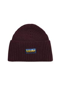 Czapka zimowa męska Superdry Vintager Radar 2.0 - Burgund. Kolor: czarny. Materiał: wełna, poliester. Sezon: zima