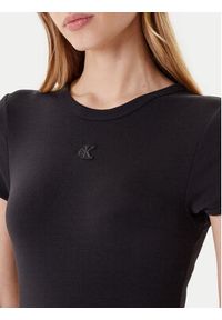 Calvin Klein Jeans Sukienka codzienna LV047B266G Czarny Slim Fit. Okazja: na co dzień. Kolor: czarny. Materiał: bawełna. Typ sukienki: proste. Styl: casual #4