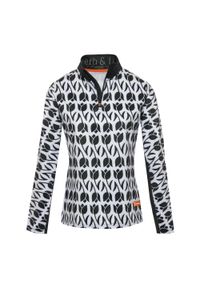 GARETH & LUCAS - Bluza narciarska Damska Gareth & Lucas The One Hundred and Seventeen. Kolor: czarny, biały, wielokolorowy. Materiał: poliester, elastan. Sezon: zima. Sport: narciarstwo #1