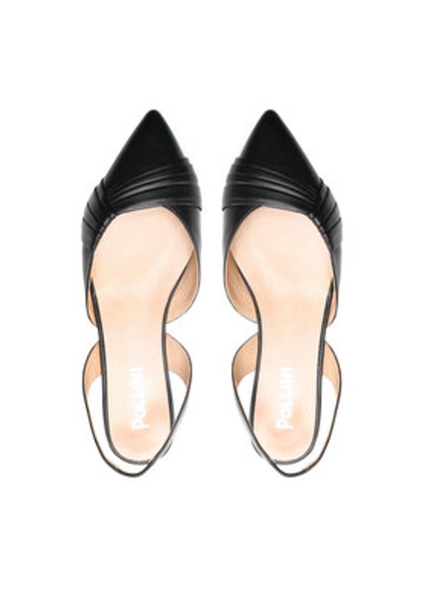 Pollini Sandały SA11021G0ETG0000 Czarny. Kolor: czarny. Materiał: skóra